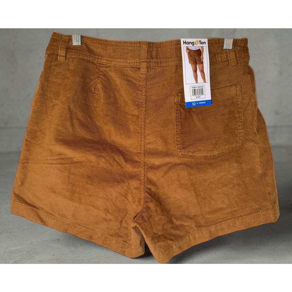 Hang Ten Corduroy Short Shorts Size 10 Inseam 4” Brown